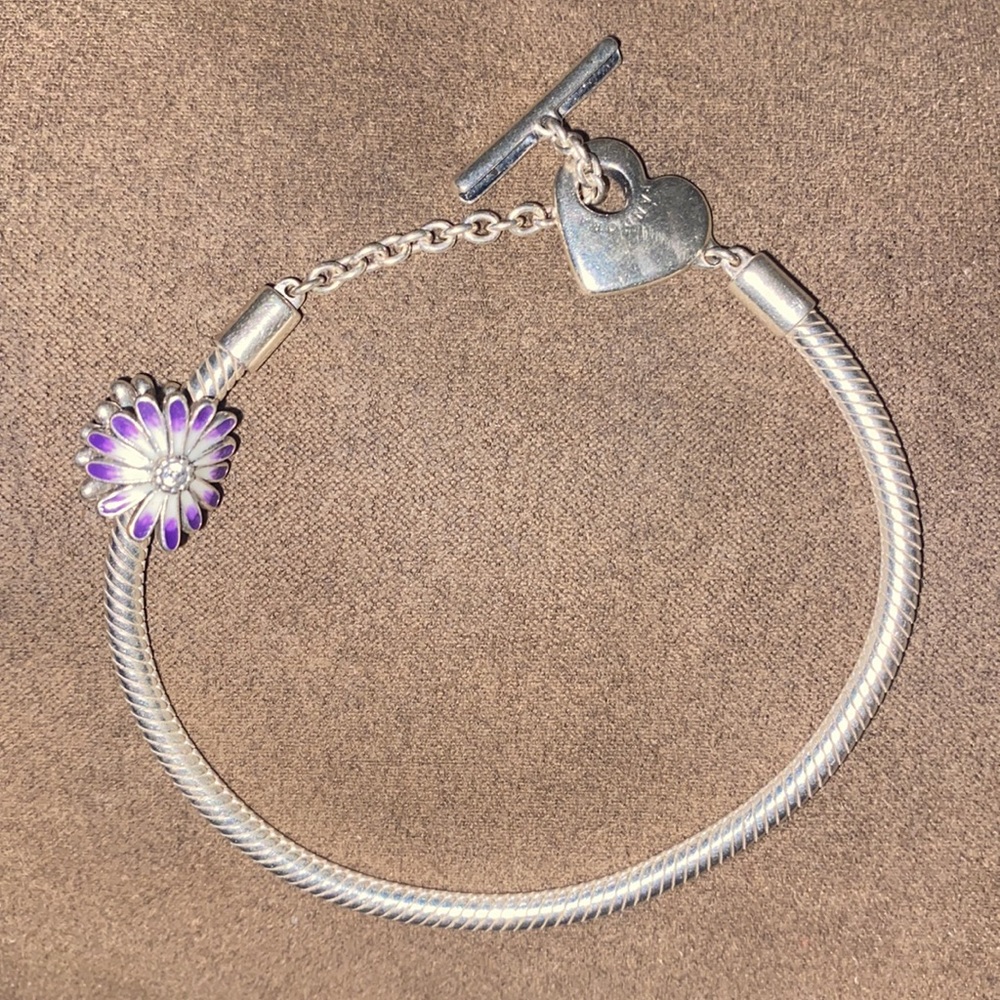 💜Pandora “Flowers from the Heart” Bracelet set